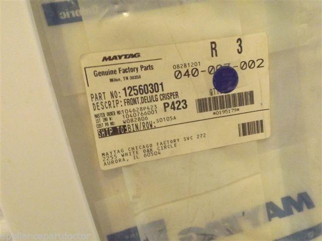 AMANA JENN AIR REDFRIGERATOR 12560301 Front,deli/lg Crisper Pan NEW IN BOX AMANA JENN AIR REDFRIGERATOR 12560301 Front,deli/lg Crisper Pan NEW IN BOX